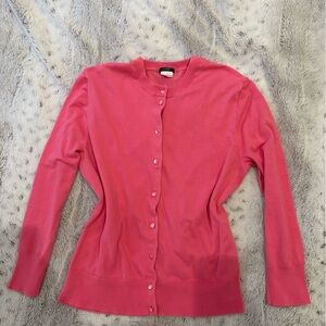 J. Crew Vibrant Pink Knit Sweater